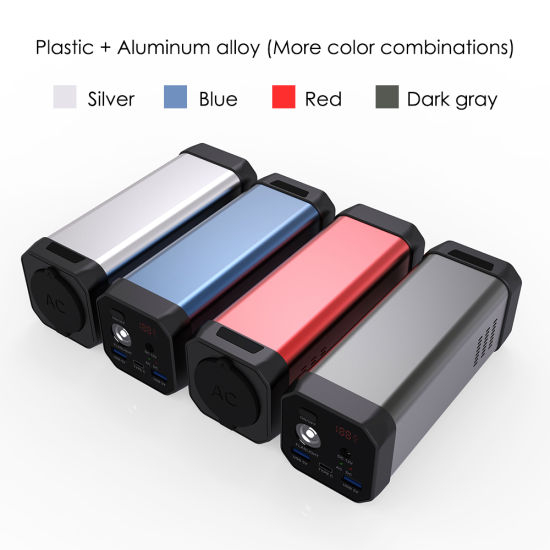 2020 New Mini 80W 20000mAh AC DC Double USB Output 3W LED Camping Light 3.7V 20800 Powerbanks for Laptop Phone