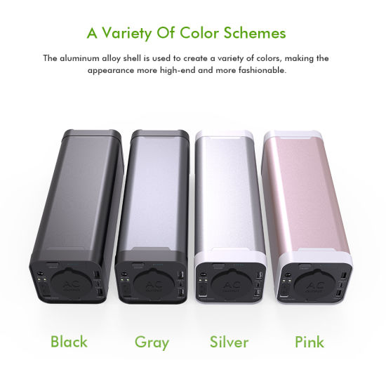 Rechargeable Lithium Ion Battery Power Bank with AC Output for Travel