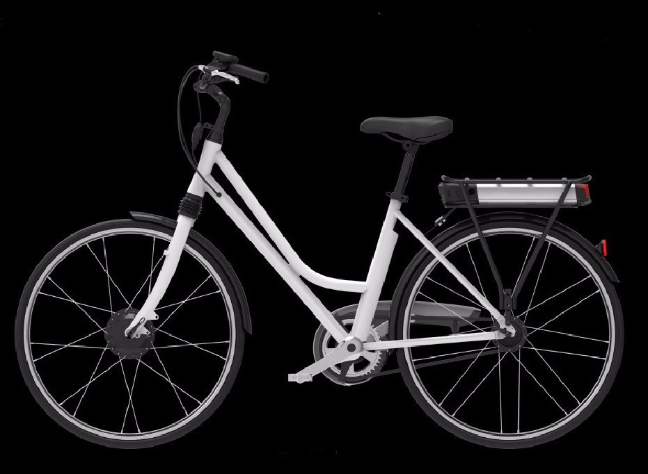 Electric Bike Accessories 36V Rear Rack Battery Pack with Charger