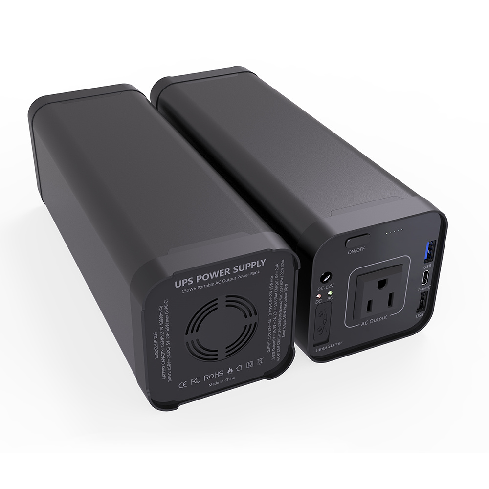 Pd Portable Power Banks Lithium Battery 220V 150W Mobile Power Supply with AC Outlet Au Plug
