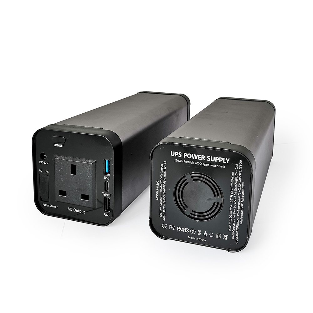 British Version AC 220V Output Outdoor Portable 150wh 40000mAh Power Bank with Car Jump Strater