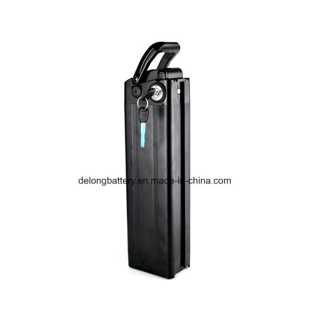 Small Silver Fish Type Electric Bike Li-ion Battery Pack 24V
