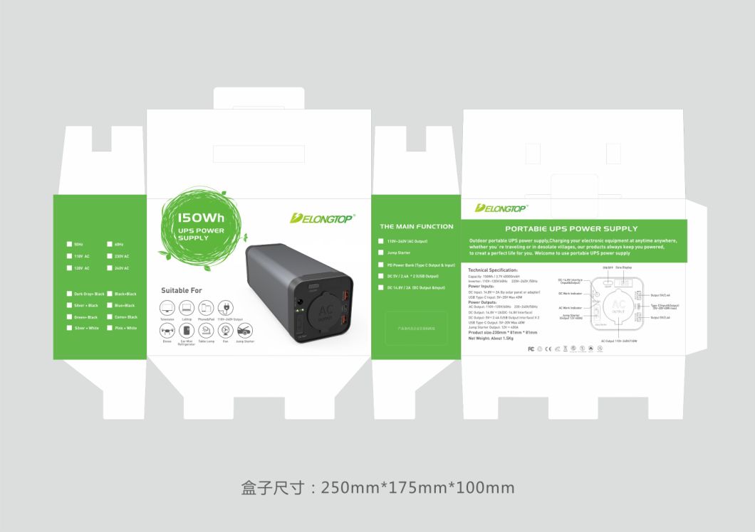 40800mAh Battery Bank with Outlet Portable AC Power Plug Laptop Power Bank Universal Power Bank Travel Charger