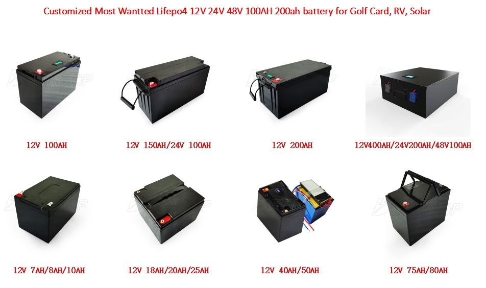 12V Prismatic Lithium Battery 100ah LiFePO4 for 12V Portable Refrigerator