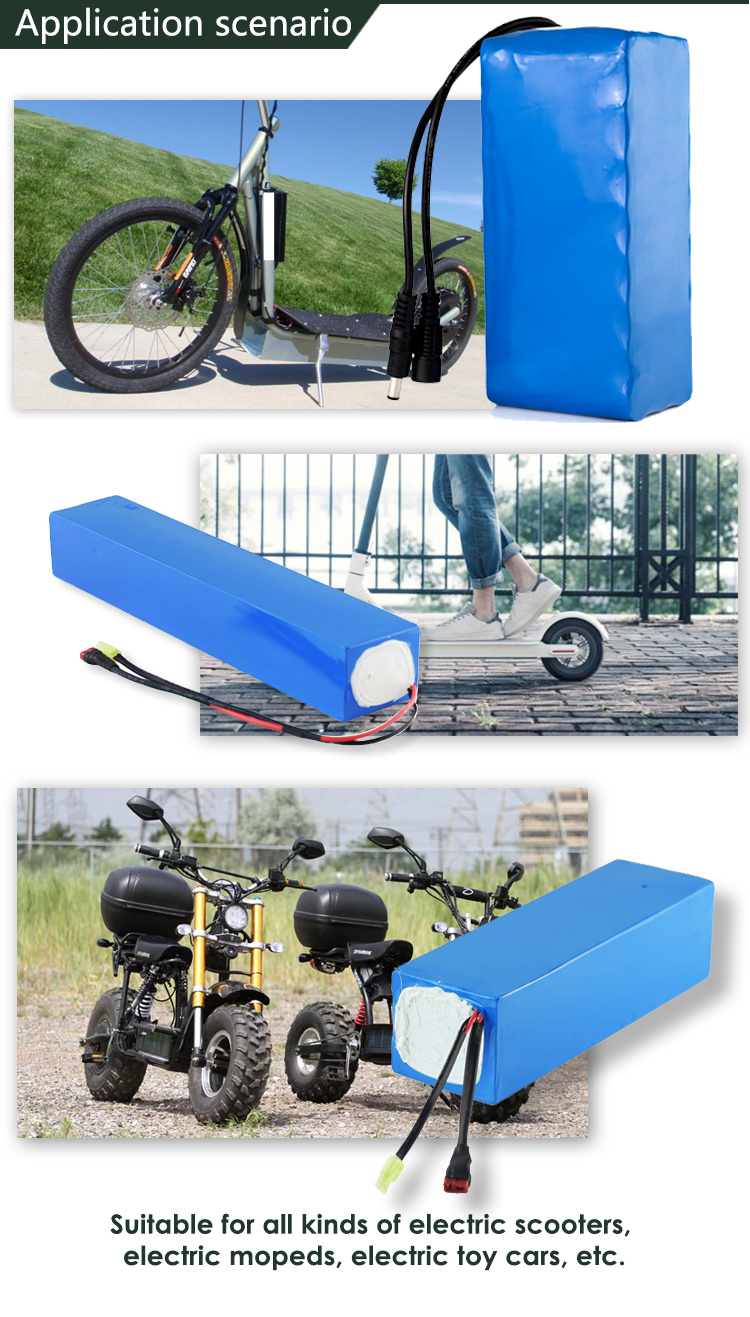 25.9V 10.4ah 7s4p 18650 Rechargeable Lithium Li-ion Battery Pack for Scooter/E-Bike/Golf Trolley