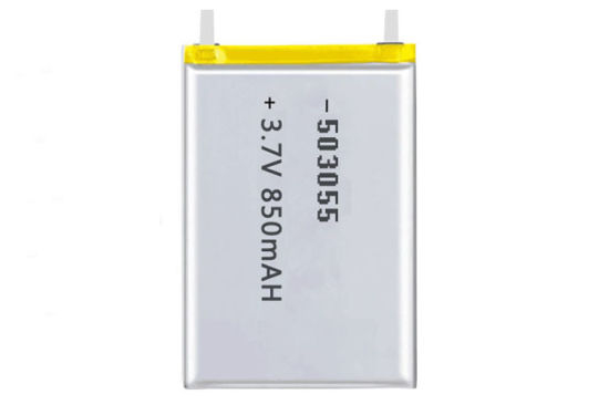 3.7V 850mAh Lipo Battery Rechargeable Lithium Ion Polymer Battery Cell 503055 with PCM and Wire
