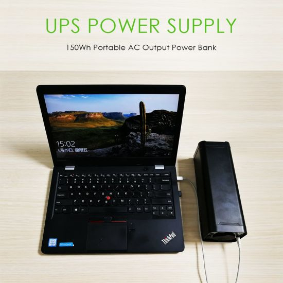 2018 New 150wh UPS Mini Portable Power Bank for Laptop with AC 220V Output