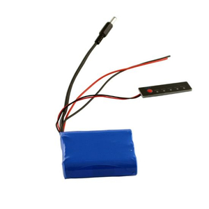 18650 Lithium Ion 11.1V 2600mAh Battery Pack with BMS LED Indicator for Emergency Lamp