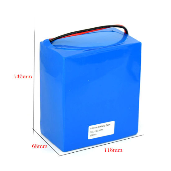 12V 30ah Rechargeable Lithium Polymer Battery Pack