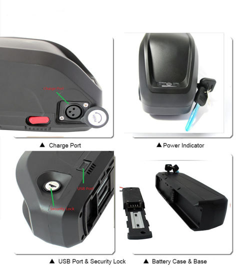 Wholesale 48V 17.5 Ah Lithium Ion Battery for 1000W Electric Bicycle