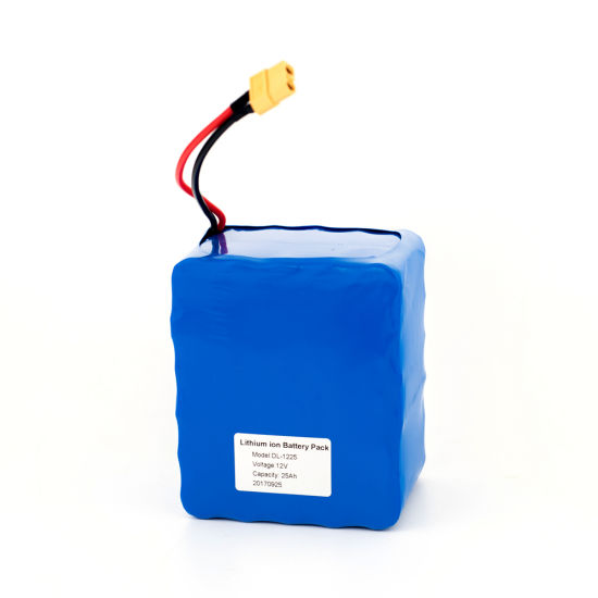 Rechargeable 12V 25ah 18650 Lithium Ion Battery Pack