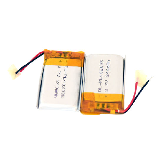 Factory 402035 240mAh Lithium Ion Polymer Battery Pack Lipo Battery Cell for Electric Toy