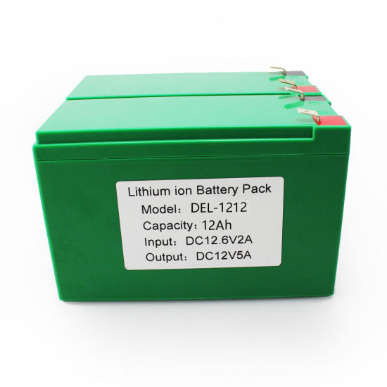 Rechargeable 12V 12ah Lithium Ion Battery Pack