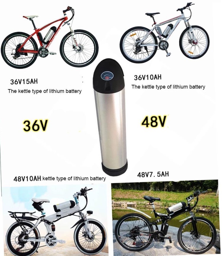 Custom Water Bottle Type 48V 15ah 18560 Li Ion Electric Bicycle Batteries