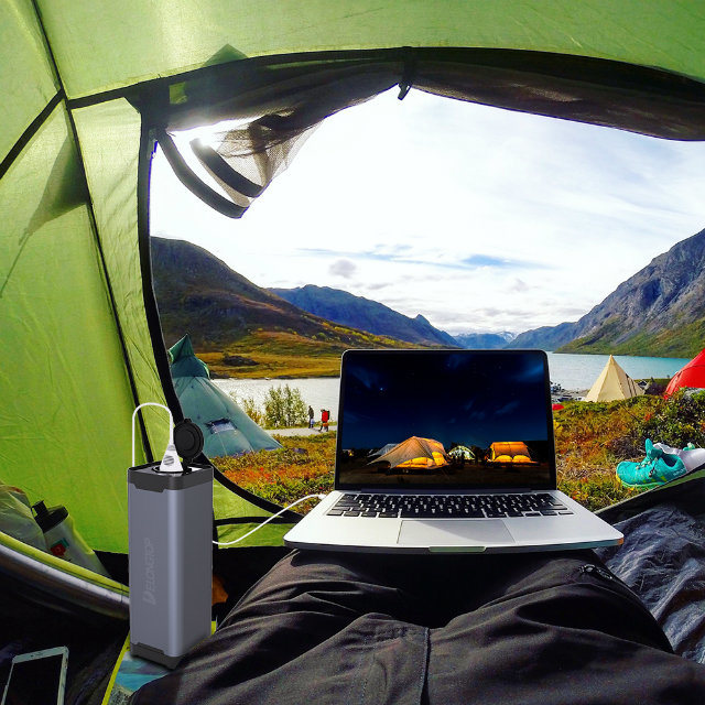 Portable 40000mAh Power Bank with AC Output for Travel
