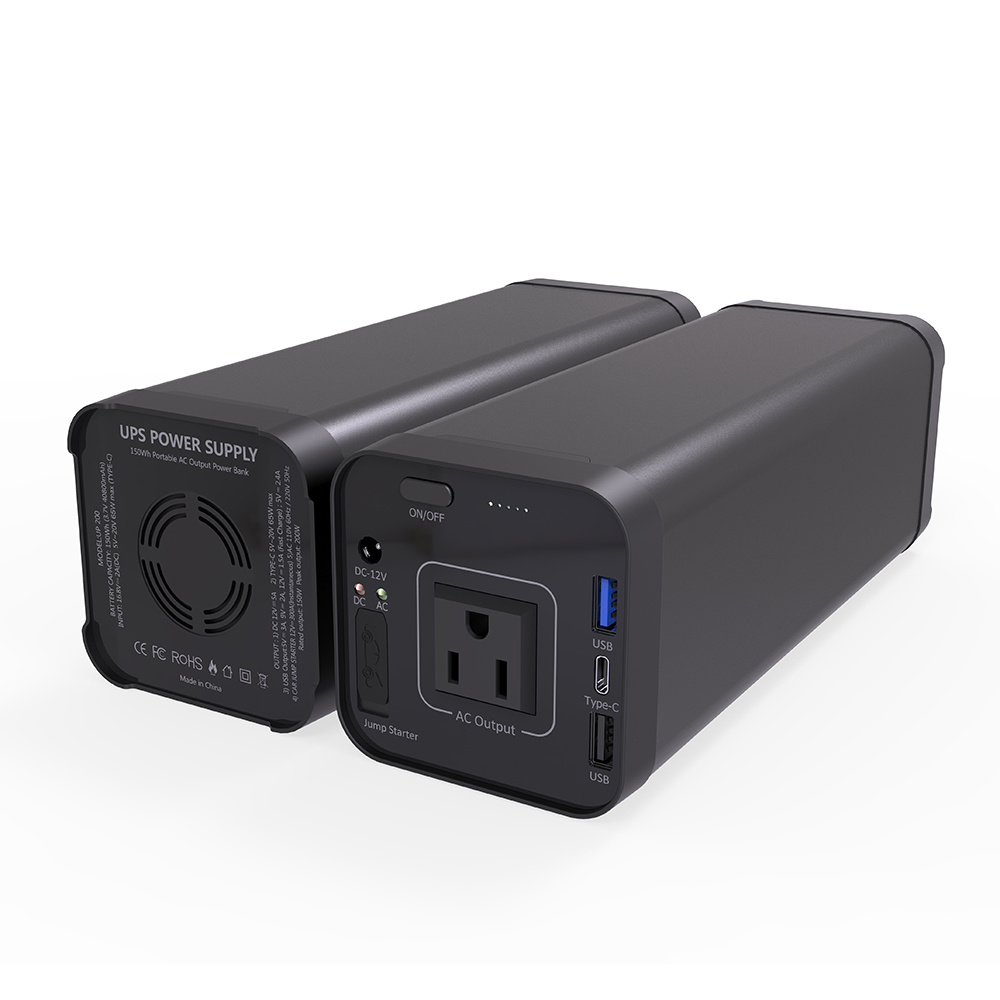 Pd Portable Power Banks Lithium Battery 220V 150W Mobile Power Supply with AC Outlet Au Plug