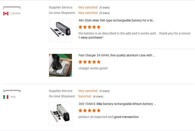 Rechargeable Lithium Battery 48V 10ah 15ah for 500W Ebike Scooters Akku