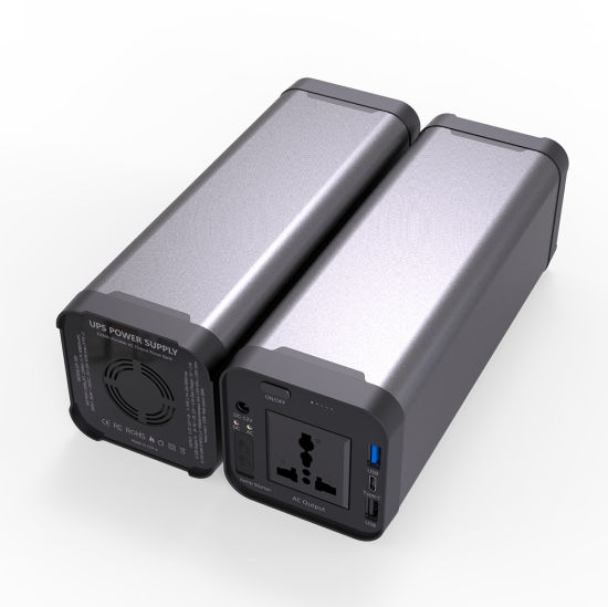 Portable 150W 220V 230V AC Output Power Bank QC 3.0 Type C Lithium Ion Battery Pack