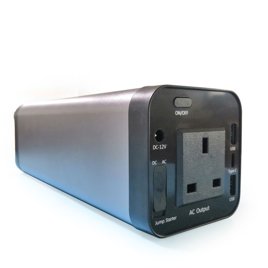 British Version AC 220V Output Outdoor Portable 150wh 40000mAh Power Bank with Car Jump Strater