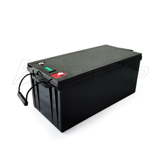 Deep Cycle 2000 Cycle Times LiFePO4 12V 300ah Solar Energy System Battery with LED for EV