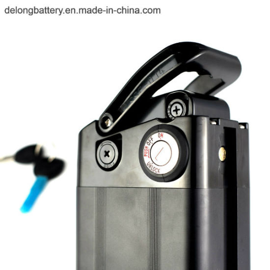 Electric Vehicle Battery 36V 10ah for E-Bicycle Sliver Fish Style