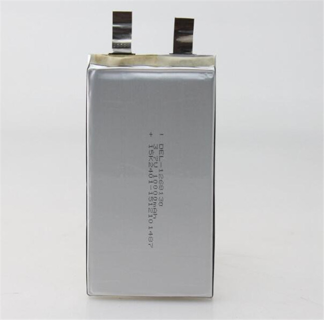 1268130 Rechargeable 3.7V 10ah Lithium Ion Battery Cell