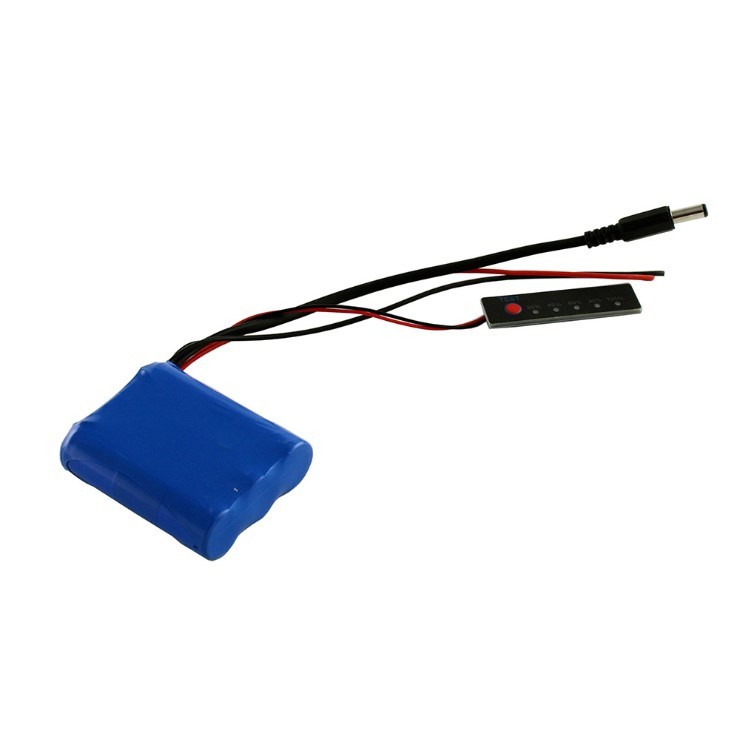 11V Icr18650 Lithium Ion Rechargeable 2600mAh Li-ion Battery Pack for Emergency Lamps