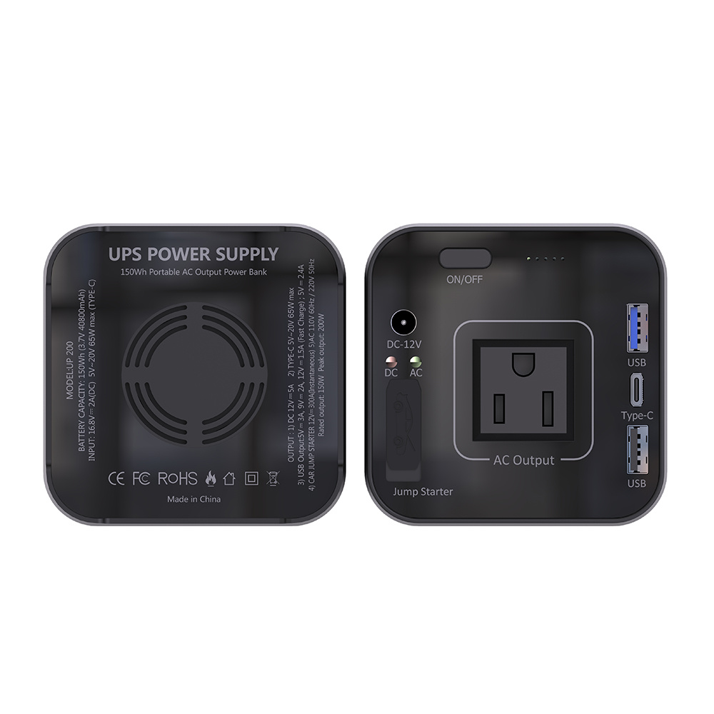 Pd Portable Power Banks Lithium Battery 220V 150W Mobile Power Supply with AC Outlet Au Plug