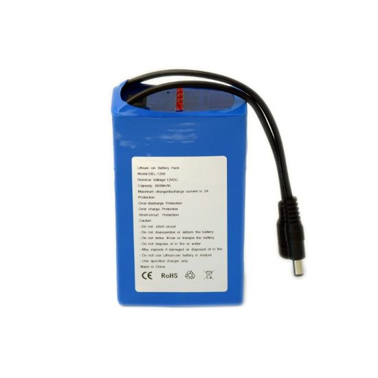 Factory Price Rechargeable 18650 Lithium Ion 12V 6600mAh Li Ion Battery Pack for LED Light Power Tools Batteries