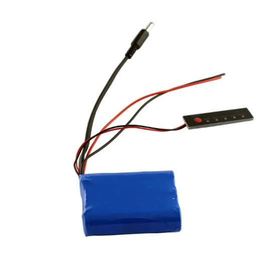 11V Icr18650 Lithium Ion Rechargeable 2600mAh Li-ion Battery Pack for Emergency Lamps