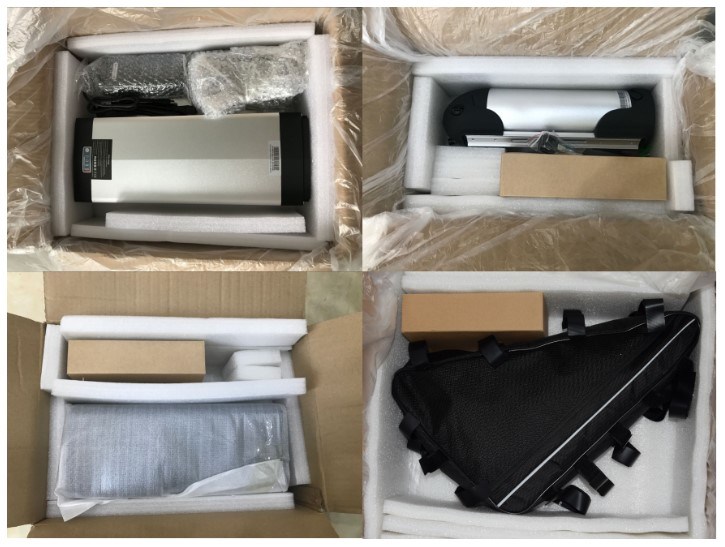 DIY Customized 36V 15ah Silver Fish Black 18650 10s6p Li-ion Battery Pack for 350W 500W Folding Electric Bike