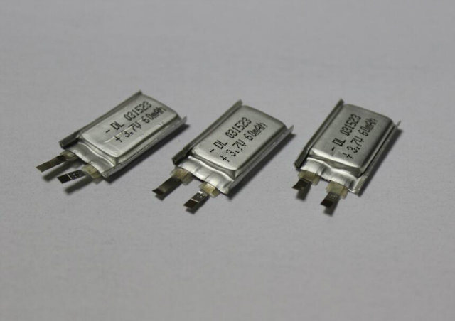 3mm Thickness 3.7V Li-Polymer Battery Cell for Bluetooth