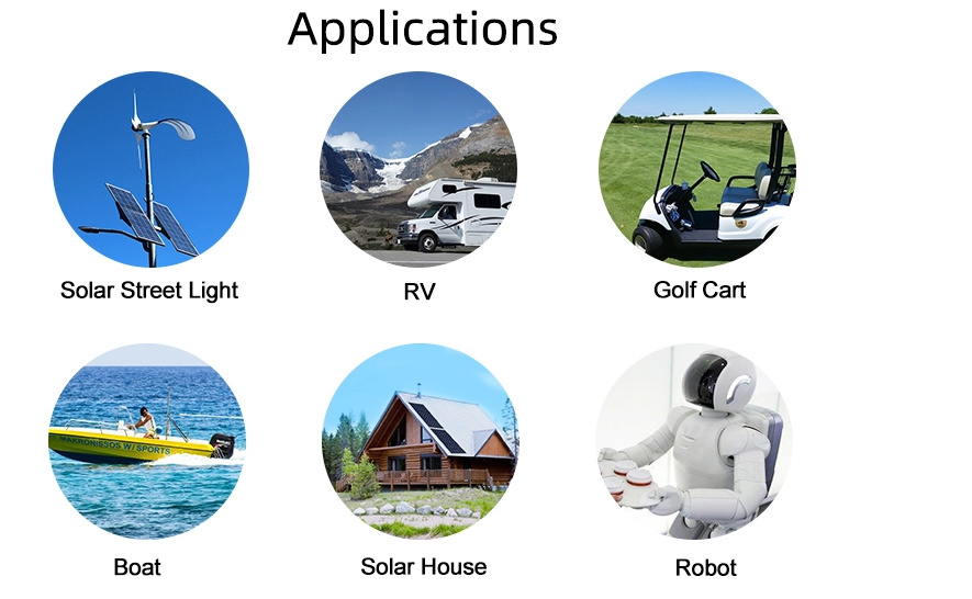 12V 200ah Golf Cart Solar Camper Boat LiFePO4 Lithium Ion Battery