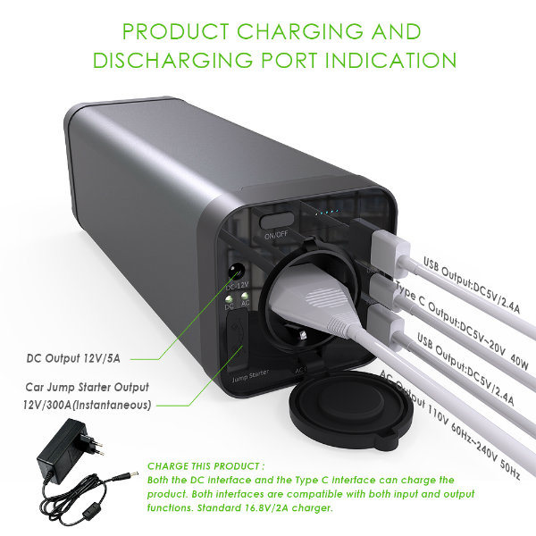150wh UPS Power Supply Travel Charger