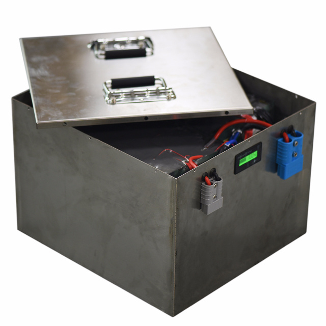 Rechargeable LiFePO4 Battery 48V 100ah with Stainless Steel Case