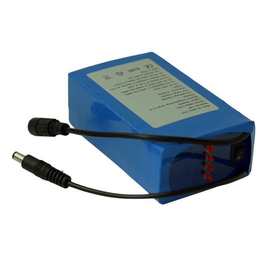 Rechargeable 12V 6600mAh 18650 Lithium Battery Pack for LED Light