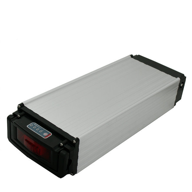 Rear Rack Electric Bicycle Battery Pack 36V 12A High Quality with Light