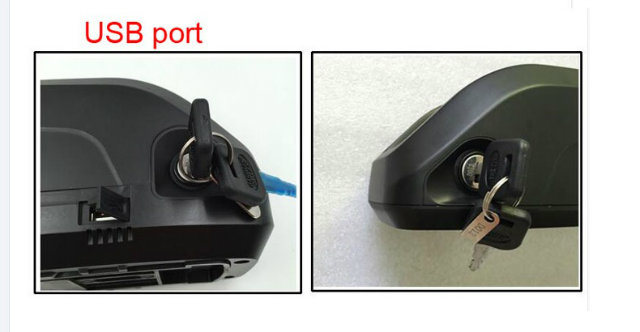 5V USB Charging Port Rechargeable 48V Ebike Battery 13s5p 48V 17.5ah Hailong Battery