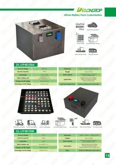 48V 100ah LiFePO4 Battery Pack