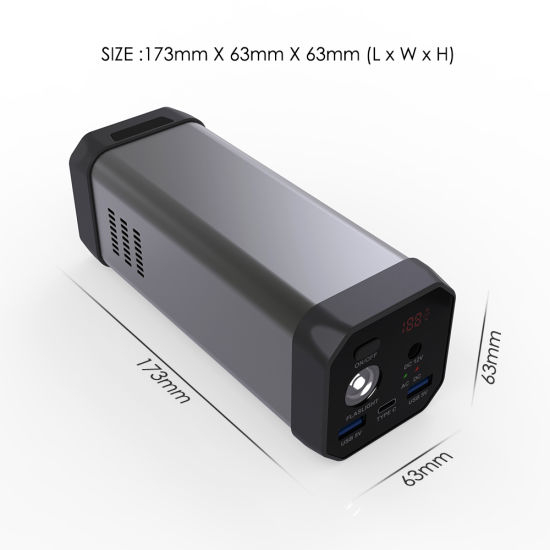 Passed Ce Kc PSE Certificated 80W DC/USB Laptop AC Solar Power Bank 20000mAh