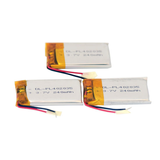 Factory 402035 240mAh Lithium Ion Polymer Battery Pack Lipo Battery Cell for Electric Toy