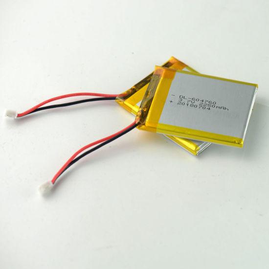 Factory Directly Rechargeable 604760 3.7V 2250mAh Li Battery