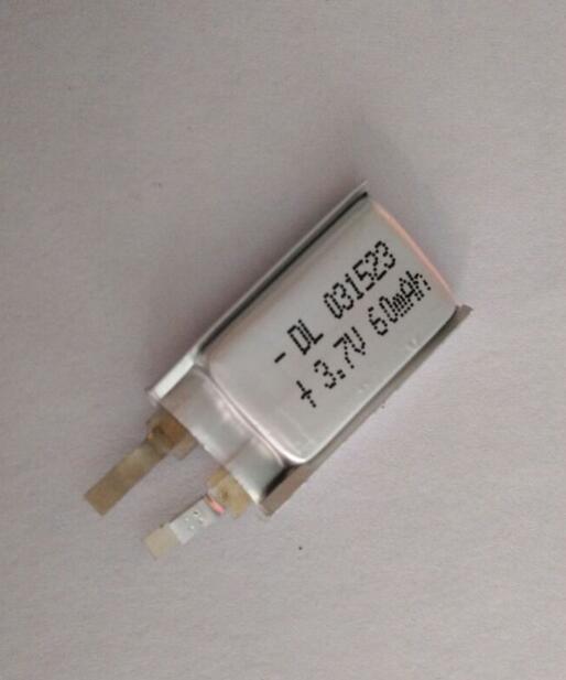 3mm Thickness 3.7V Li-Polymer Battery Cell for Bluetooth
