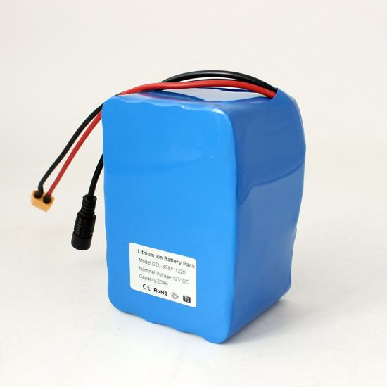 12V 20ah 18650 Li Ion Solar Battery with Charger