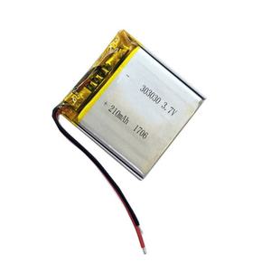 Lithium Ion Rechargeable 3.7V 303030 Size 210mAh Li Polymer Battery Cells for Power Bank Smart Watch Batteries