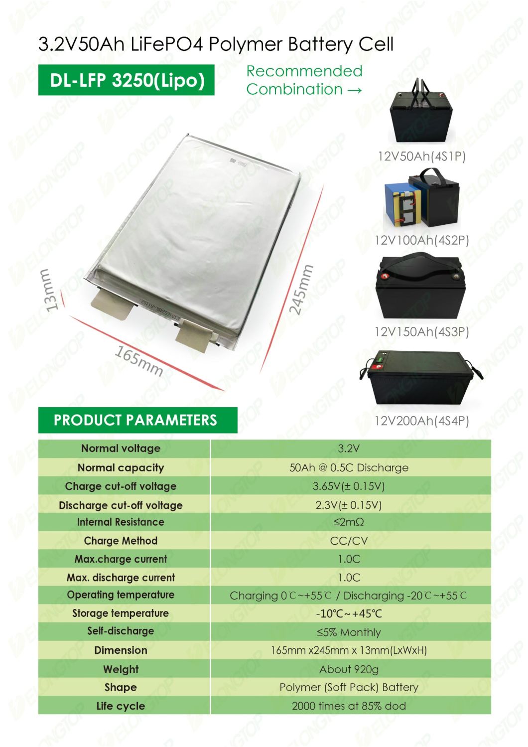 Deep Cycle Lithium Batteries 12 Volt 12V 100ah Battery for Solar Battery Storage