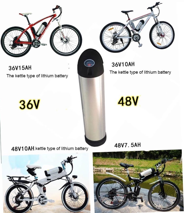 36volt Water Bottle E-Bike 36V 10ah 15ah Li-ion Battery Bicycle Batteries for 500W 350W 250W Motor