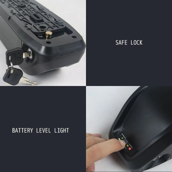 Hailong 48V 1000W Ebike Battery, 48V13ah E-Bike Battery with Charger for 1000W/500W Ebike Motor, USB Port