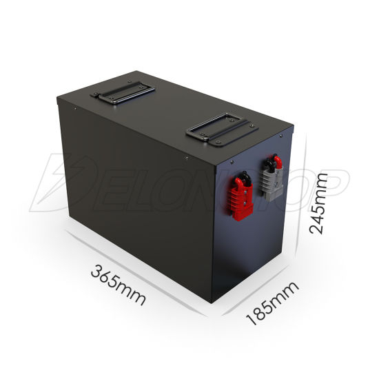 Deep Cycle Life Rechargeable LiFePO4 Battery 24V 100ah for Electric Cart Motor Boat /Solar Panel