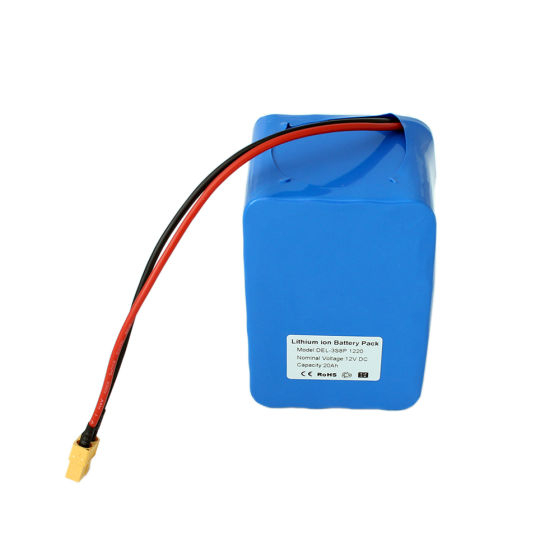 Custom 12V 20ah Lithium Ion Battery Pack with Xt60 Connector